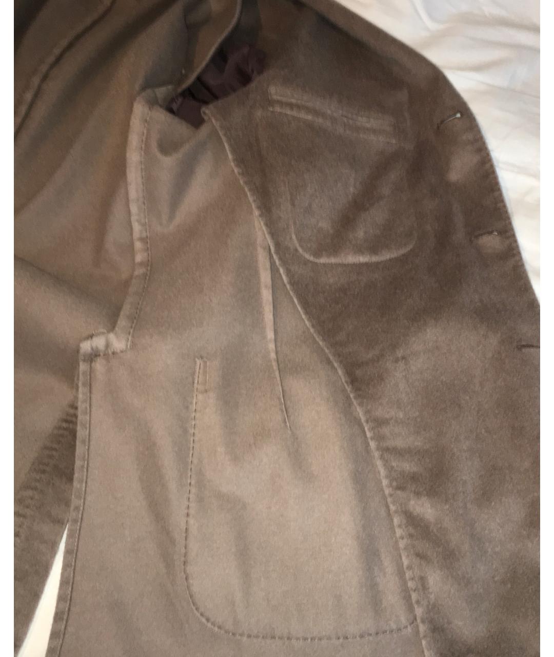 BOGLIOLI Коричневый шерстяной пиджак, фото 5