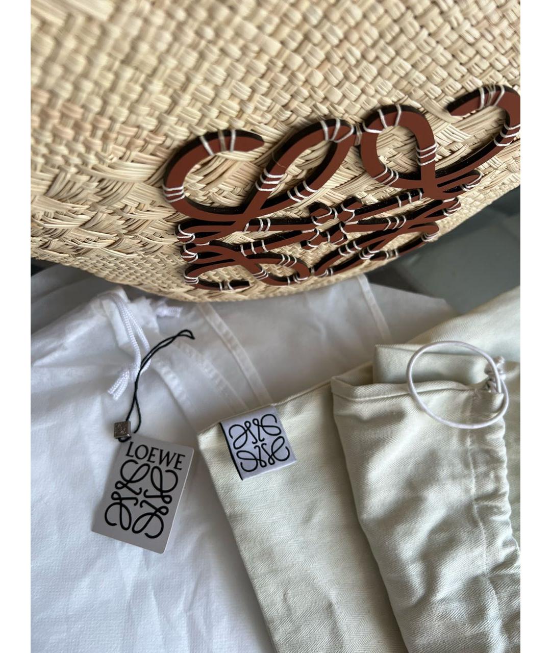LOEWE Пелетеная пляжная сумка, фото 5