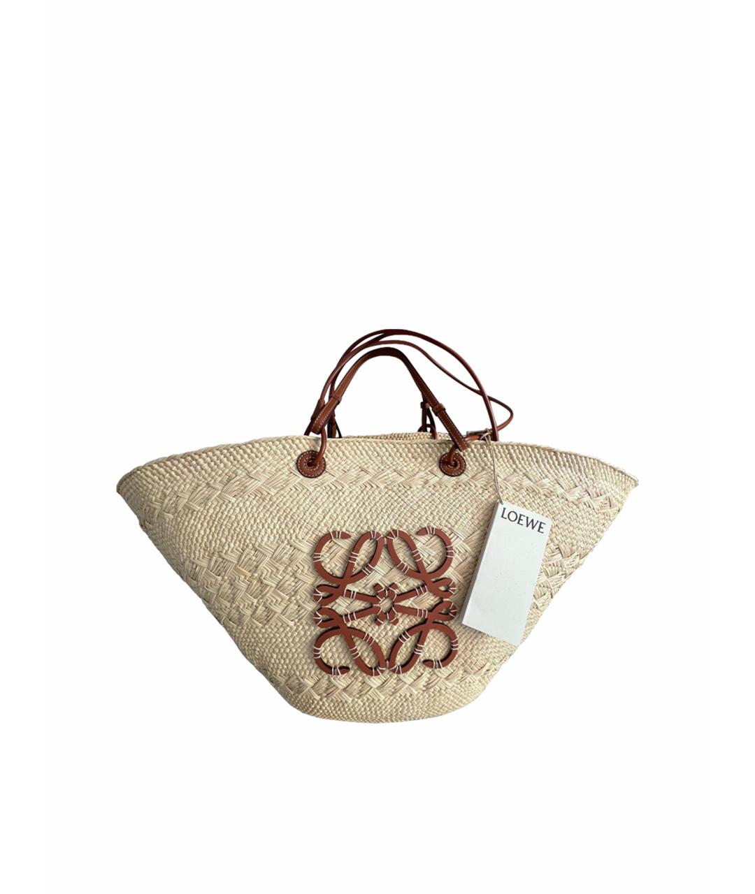 LOEWE Пелетеная пляжная сумка, фото 1