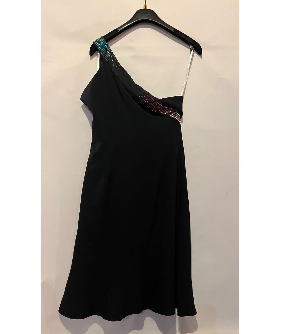 VERSACE COLLECTION Черное вискозное коктейльное платье, фото 3