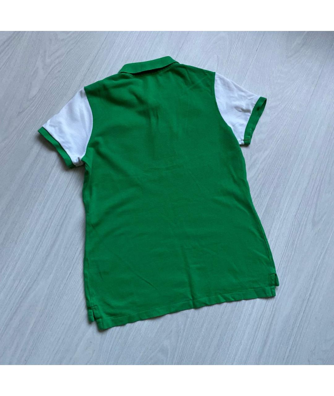 RALPH LAUREN Зеленая хлопковая футболка, фото 4