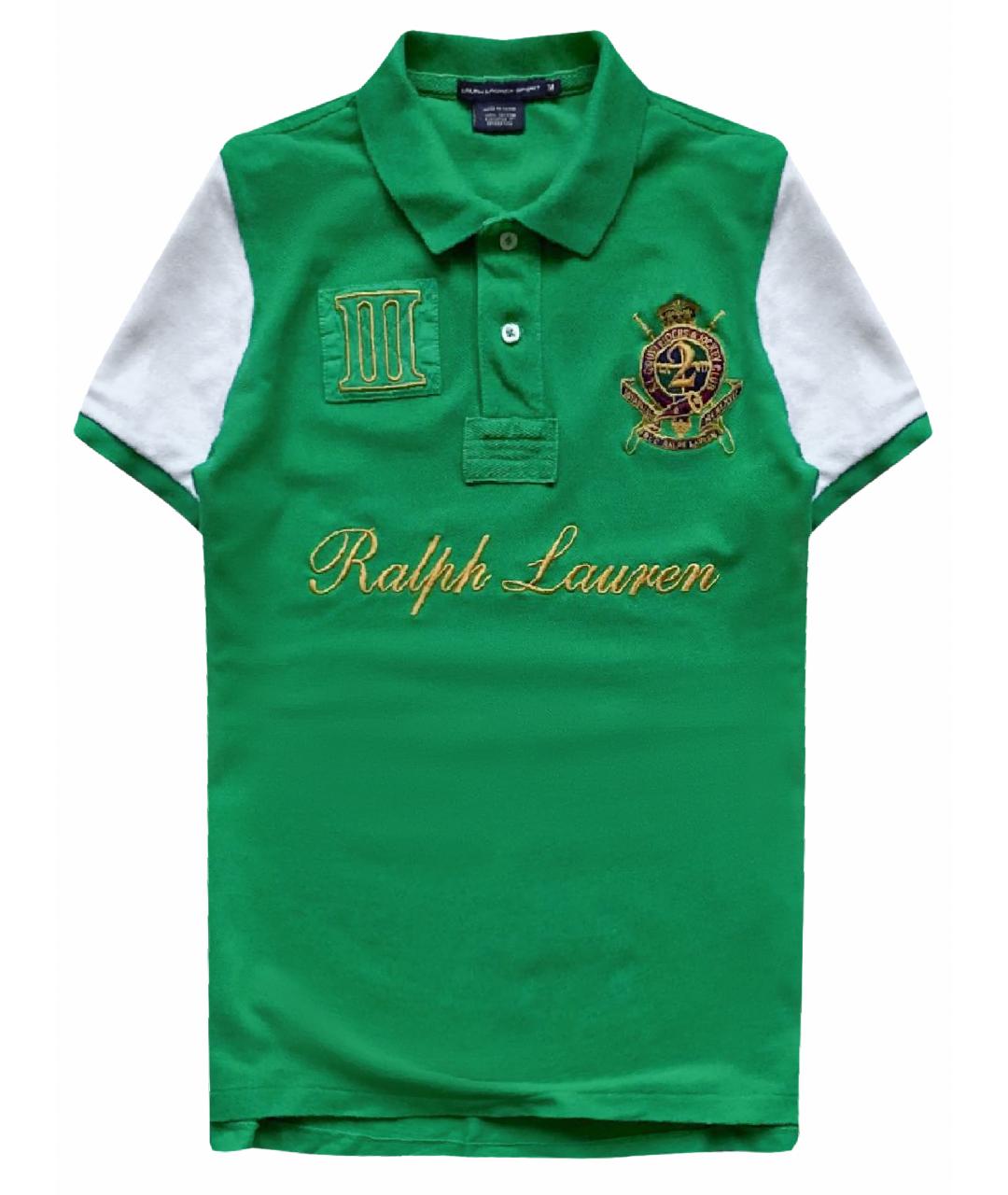 RALPH LAUREN Зеленая хлопковая футболка, фото 1
