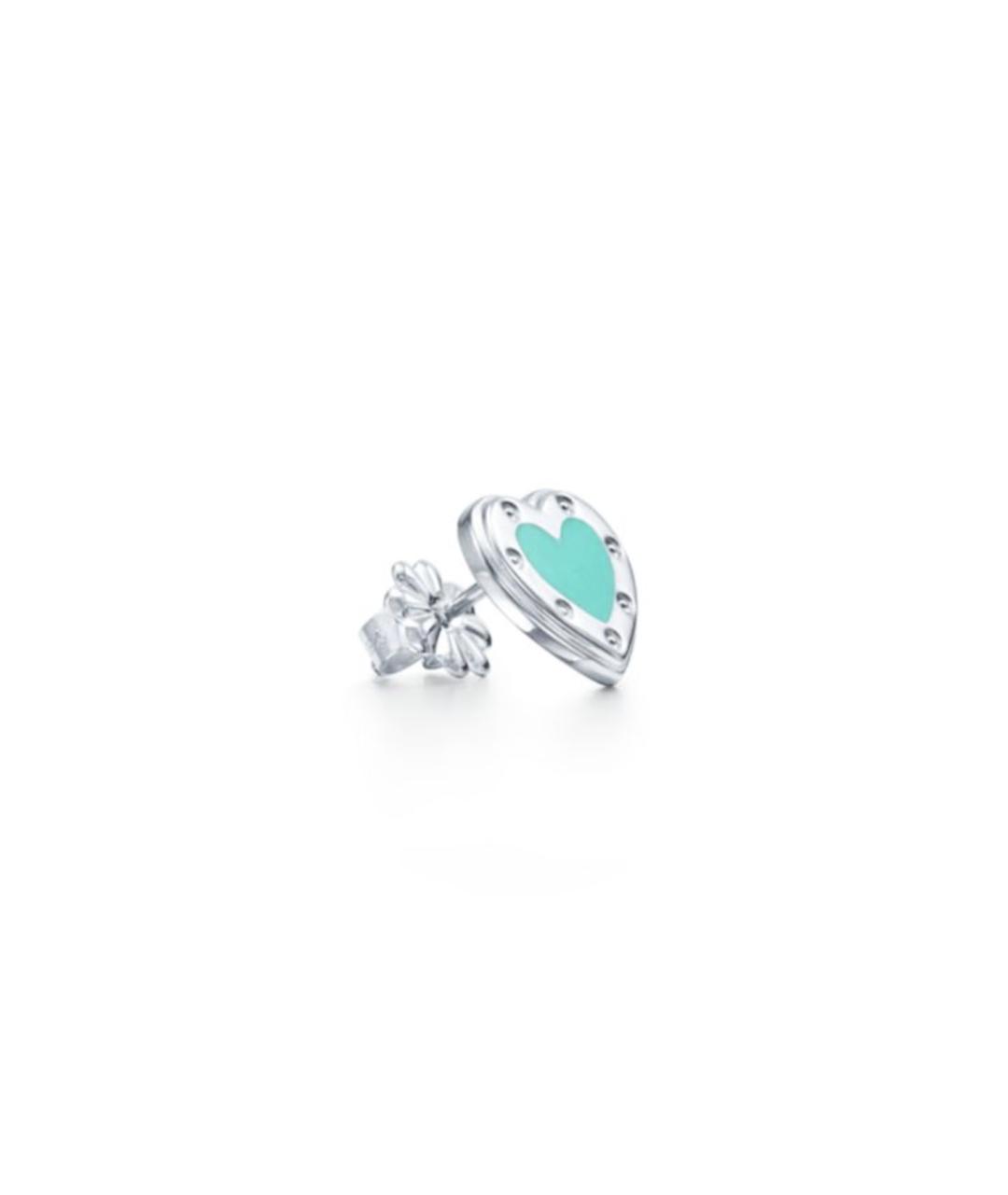 TIFFANY&CO Бирюзовые серебряные серьги, фото 2