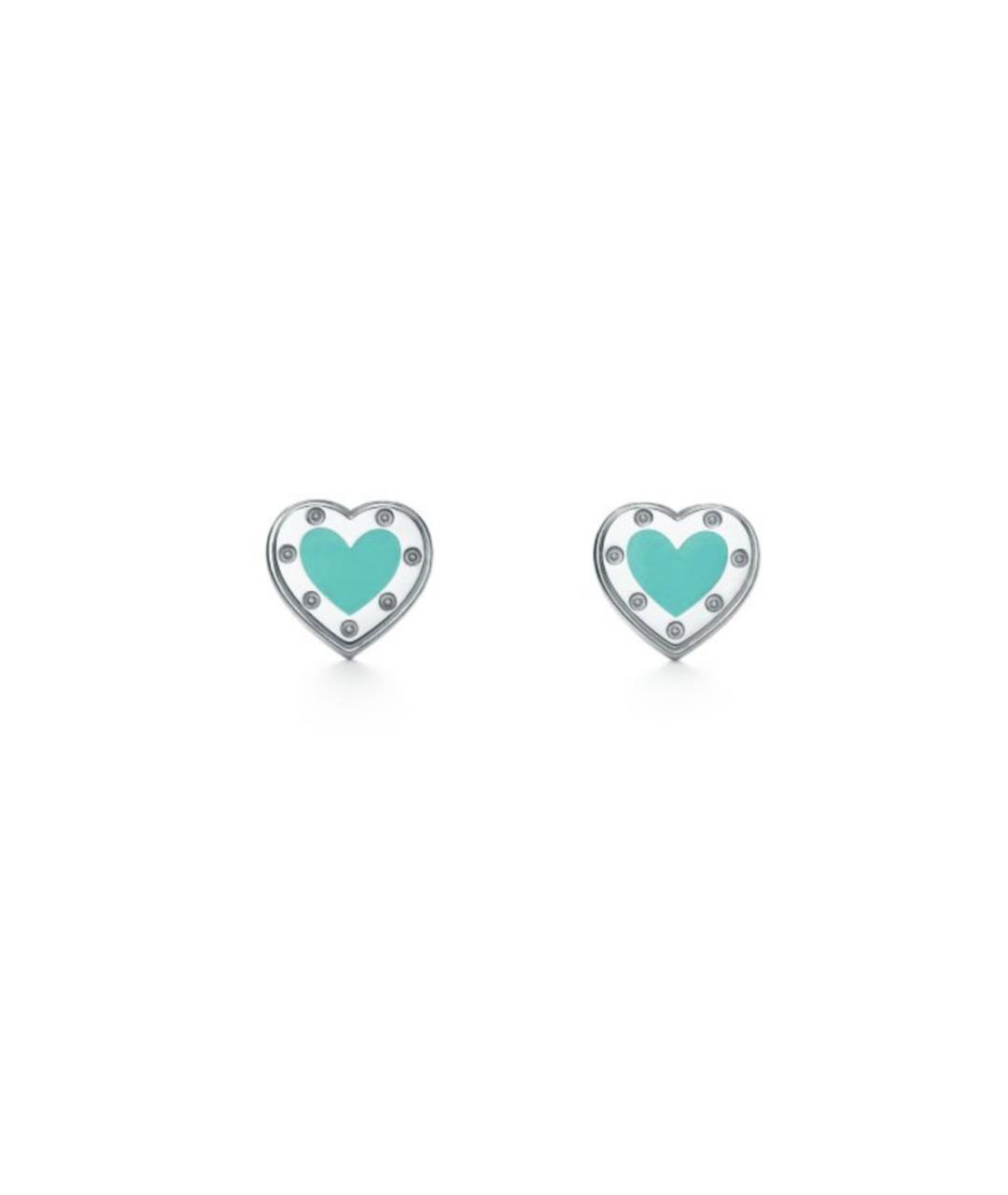 TIFFANY&CO Бирюзовые серебряные серьги, фото 1
