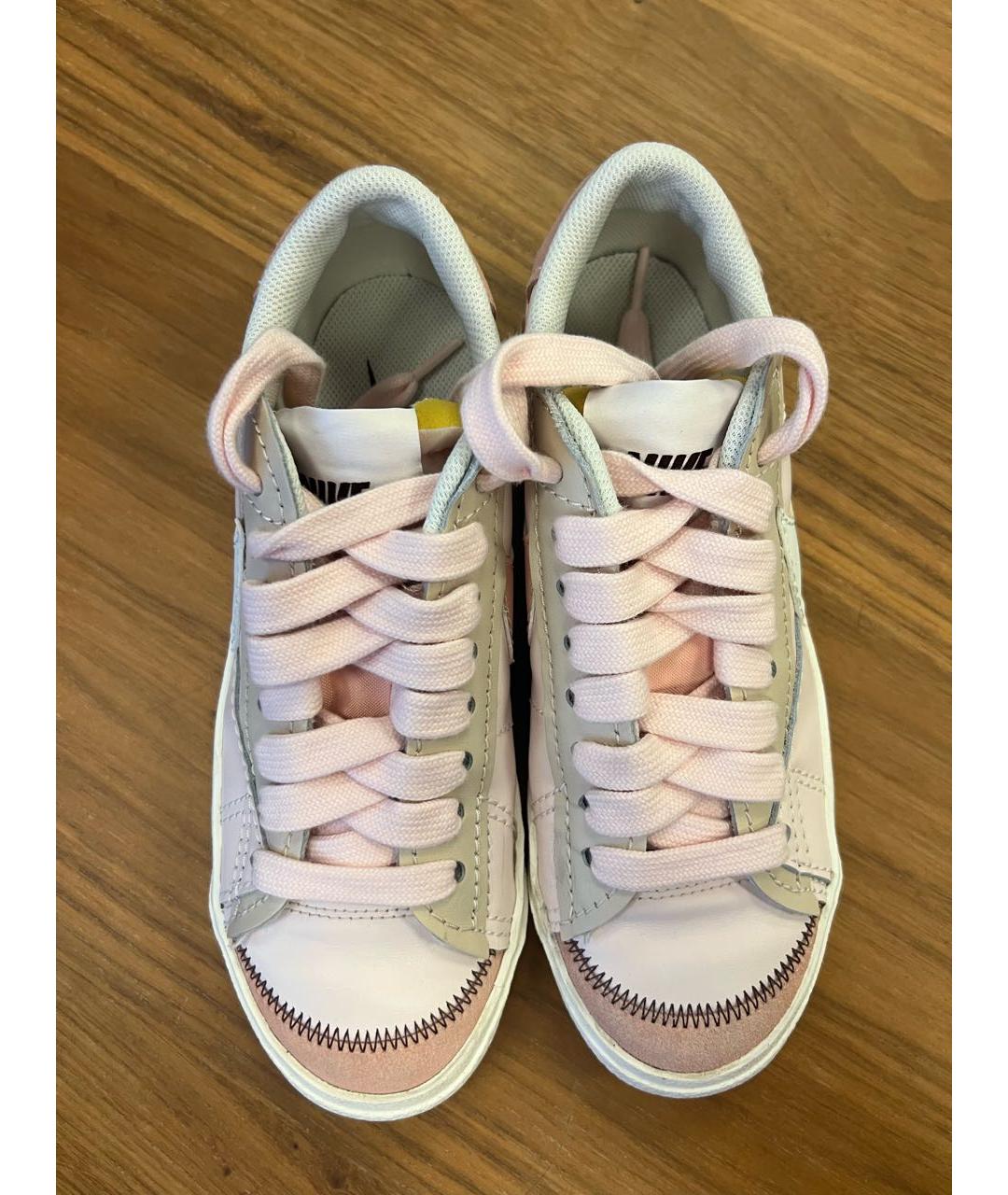 NIKE Розовые кожаные кроссовки, фото 2