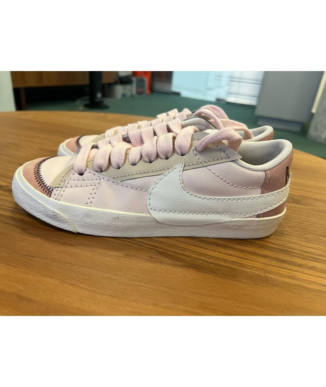 NIKE Розовые кожаные кроссовки, фото 6