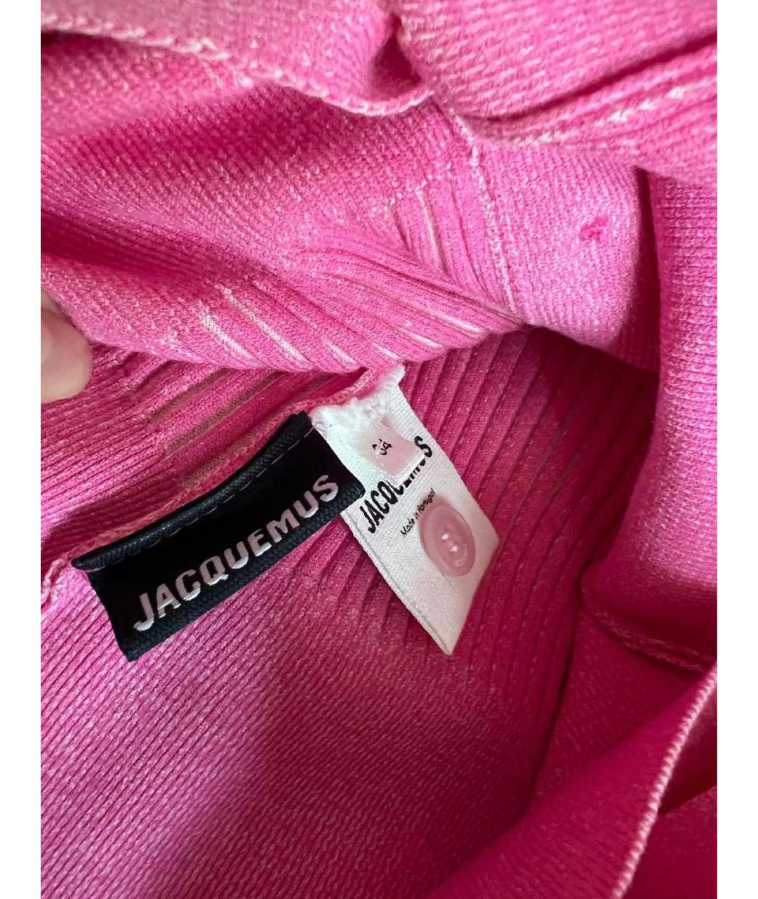 JACQUEMUS Розовый вискозный джемпер / свитер, фото 3