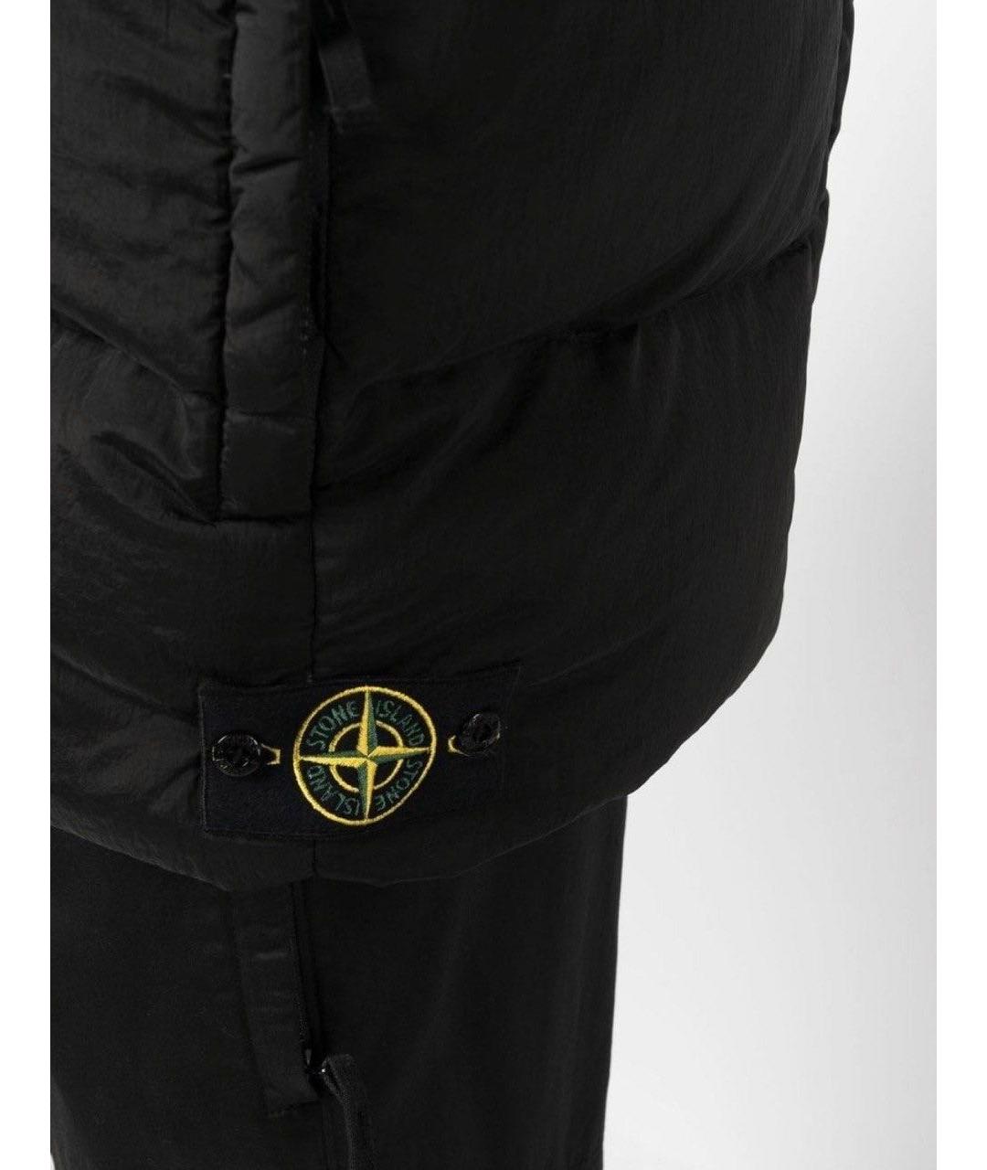 STONE ISLAND Черный жилет, фото 4