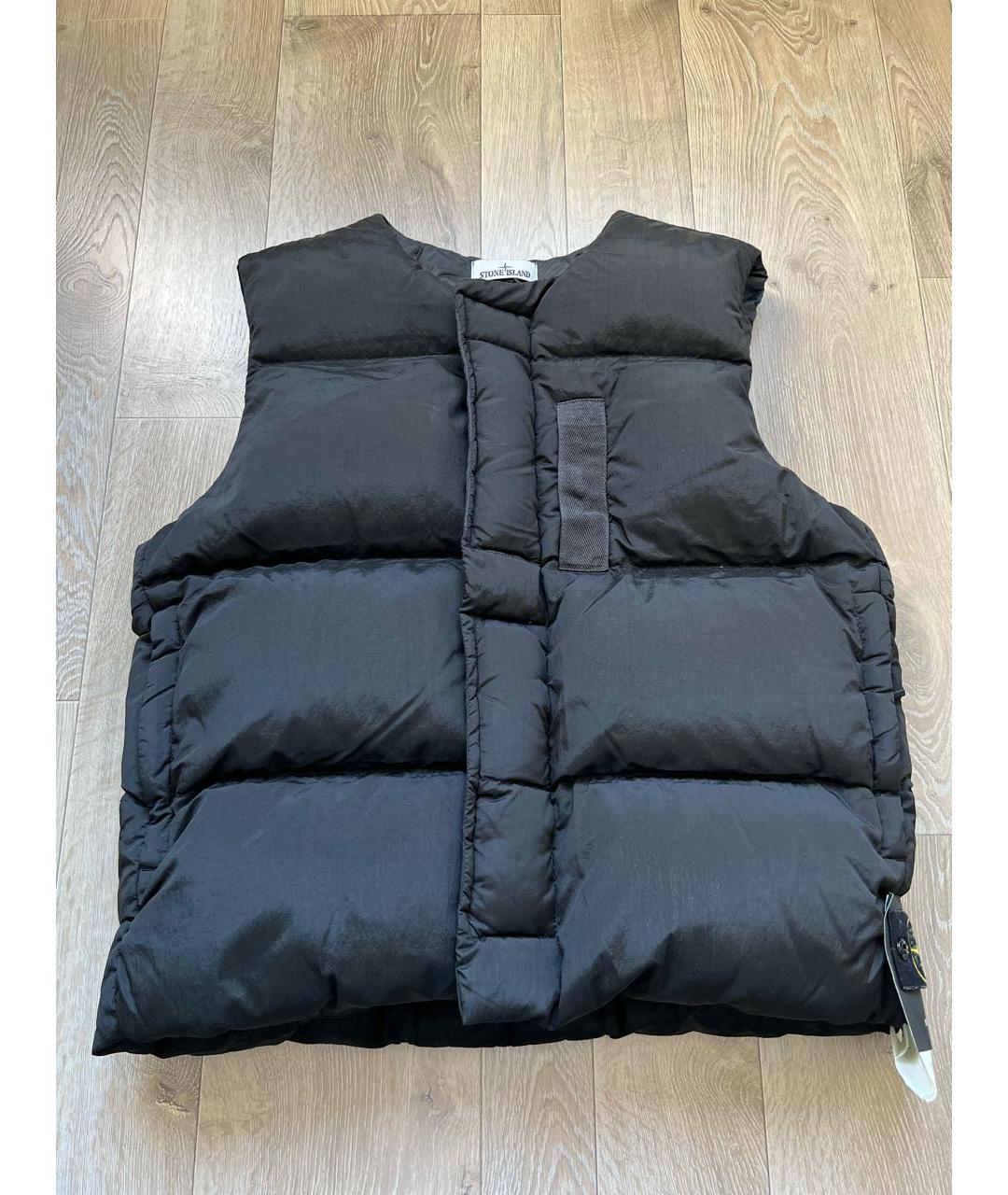 STONE ISLAND Черный жилет, фото 6