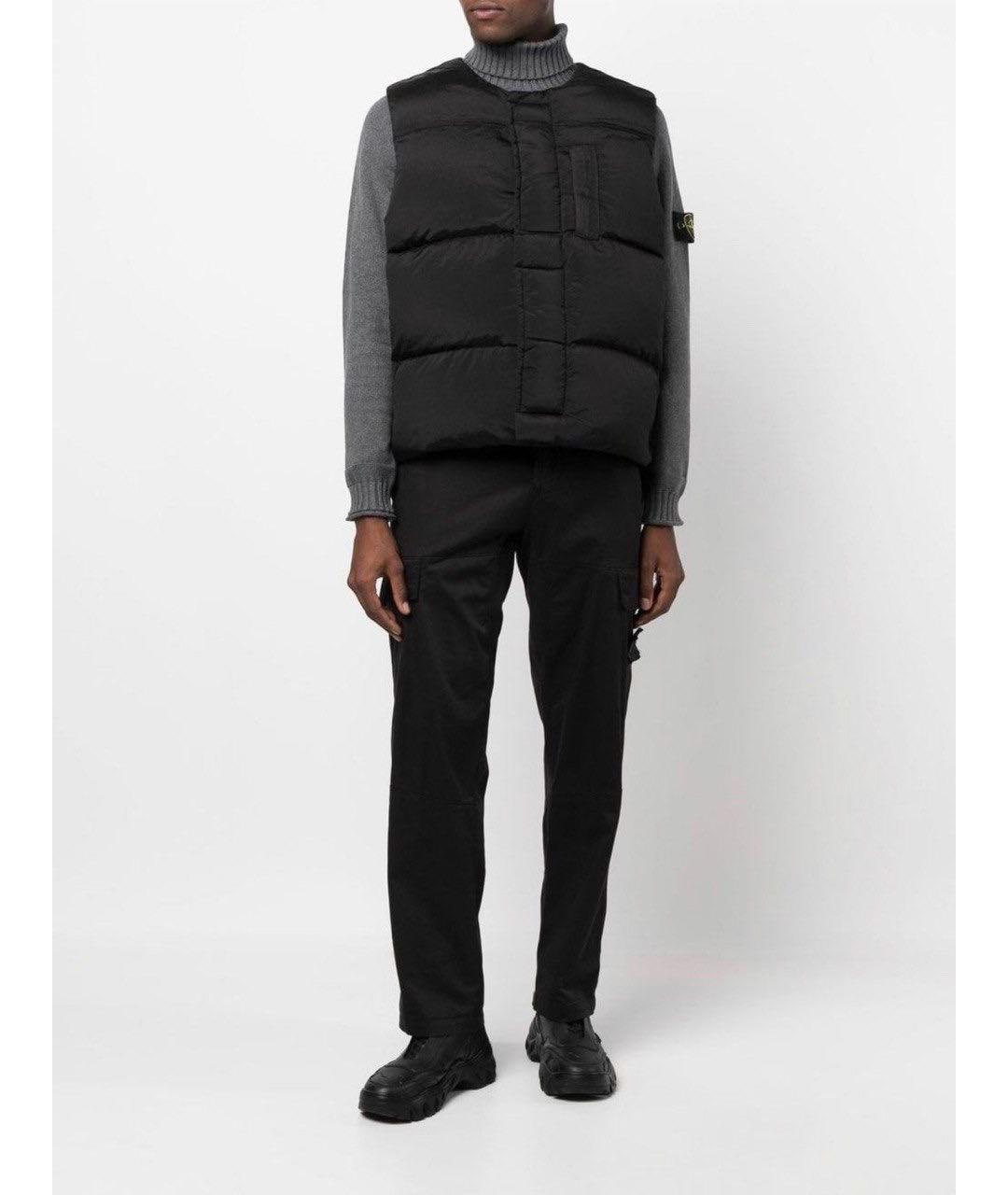 STONE ISLAND Черный жилет, фото 5