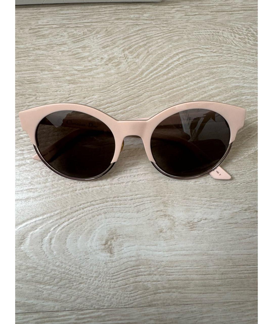 CHRISTIAN DIOR PRE-OWNED Розовые пластиковые солнцезащитные очки, фото 8