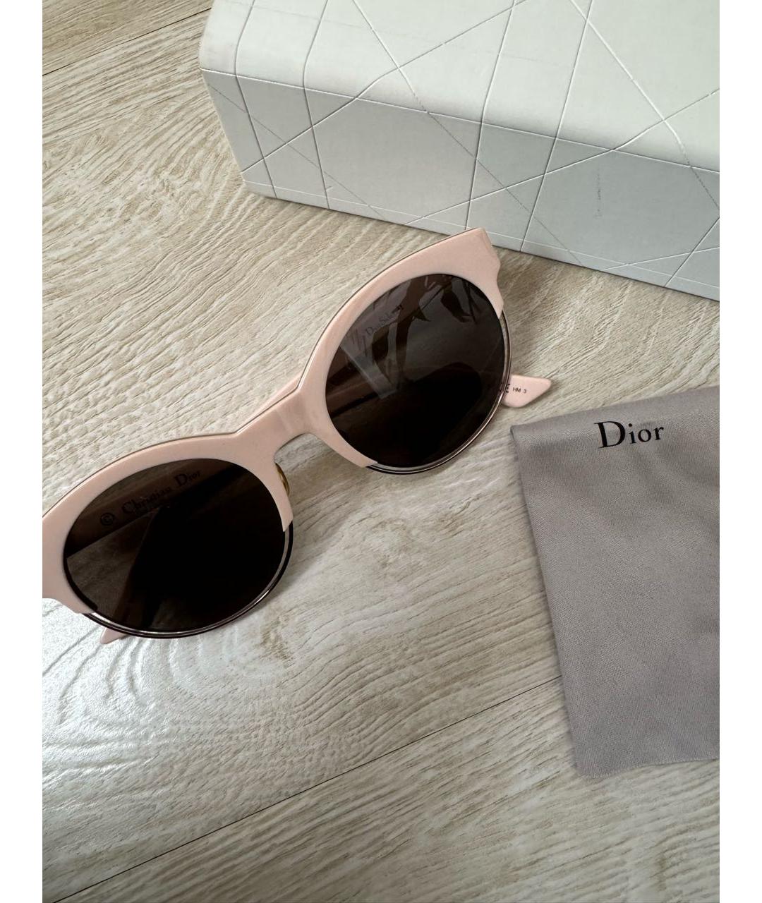 CHRISTIAN DIOR PRE-OWNED Розовые пластиковые солнцезащитные очки, фото 4