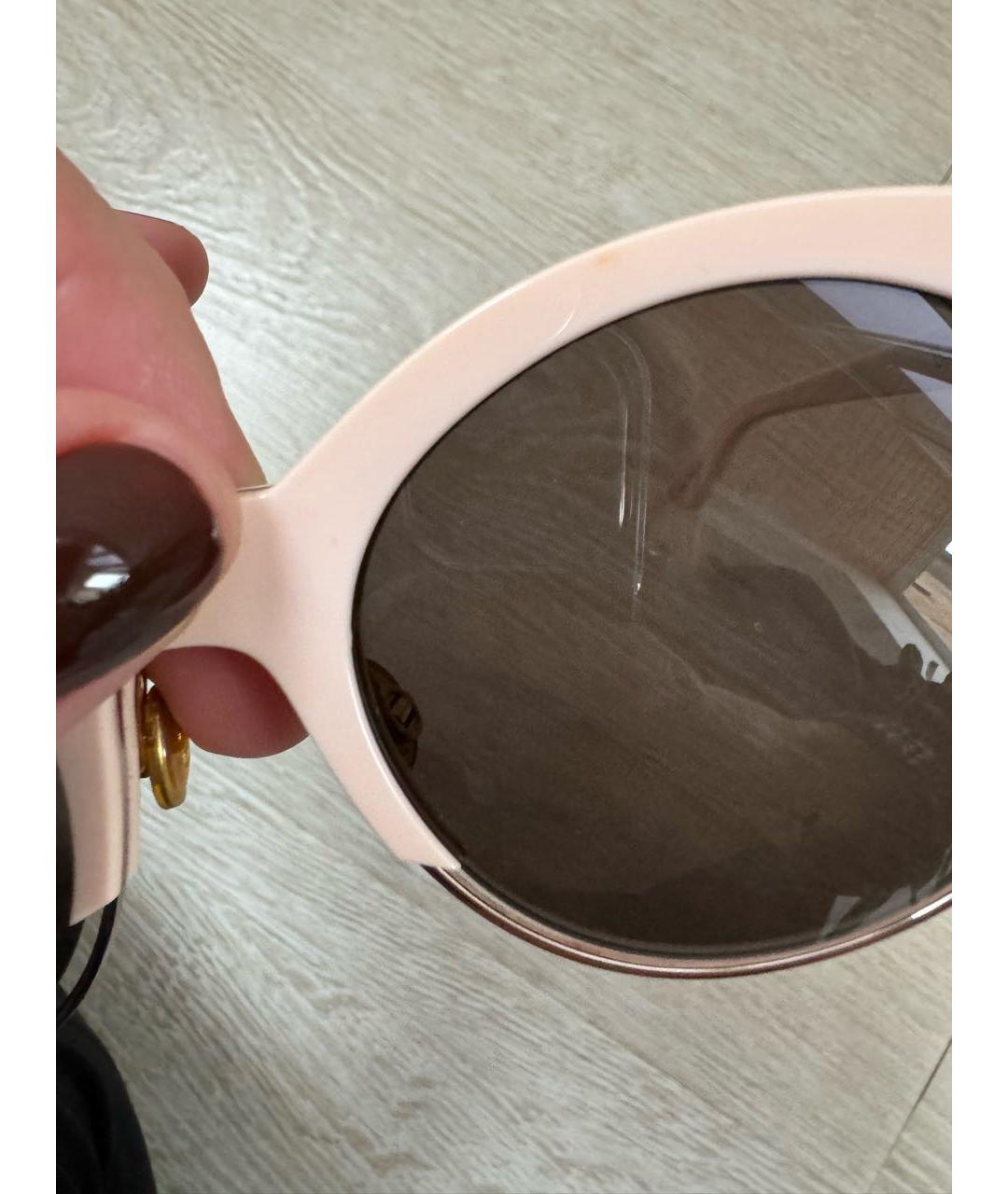 CHRISTIAN DIOR PRE-OWNED Розовые пластиковые солнцезащитные очки, фото 7