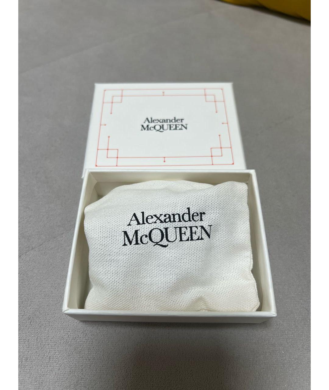 ALEXANDER MCQUEEN Черный латунный браслет, фото 7