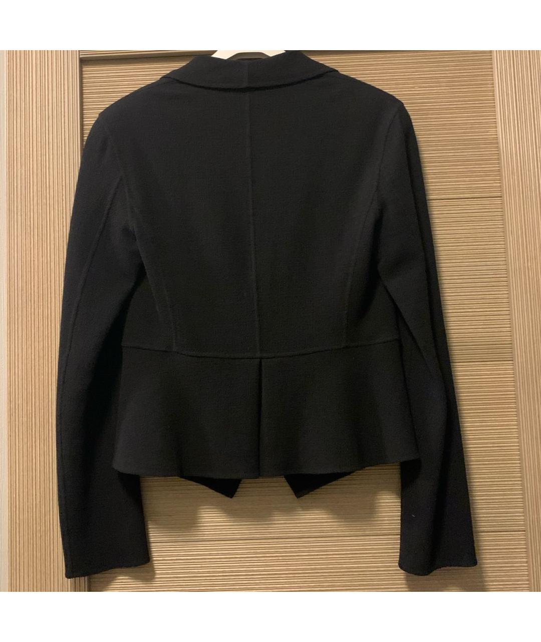 ARMANI COLLEZIONI Черный шерстяной жакет/пиджак, фото 2