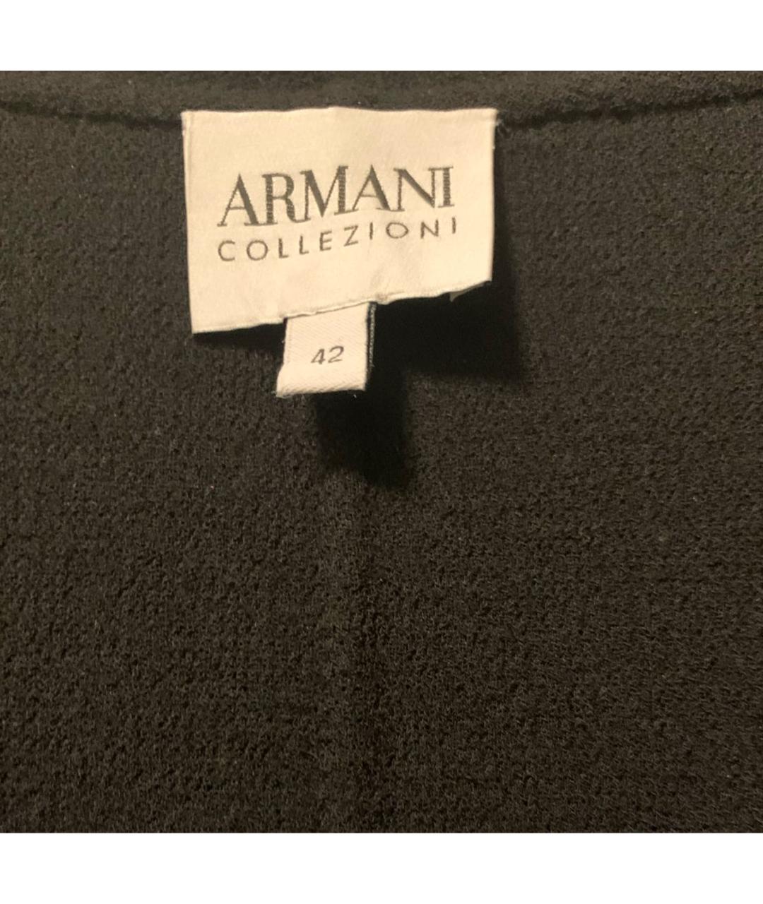 ARMANI COLLEZIONI Черный шерстяной жакет/пиджак, фото 6