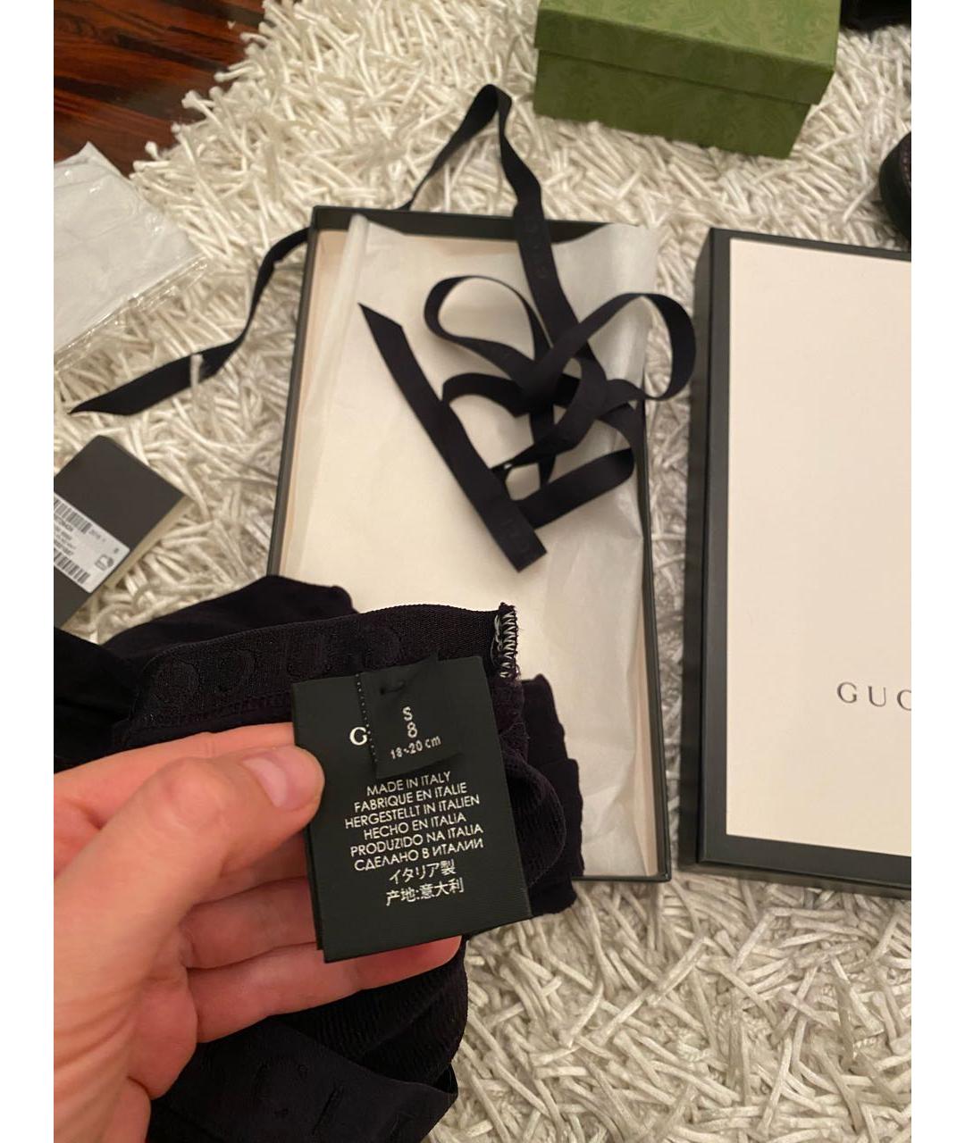 GUCCI Черные носки, чулки и колготы, фото 4