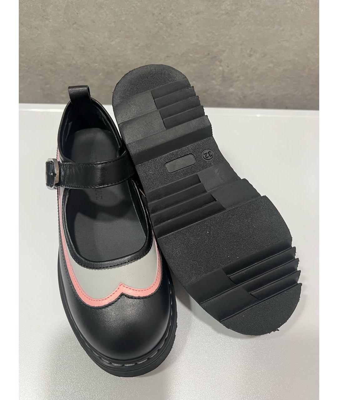 EMPORIO ARMANI Черные кожаные туфли, фото 5