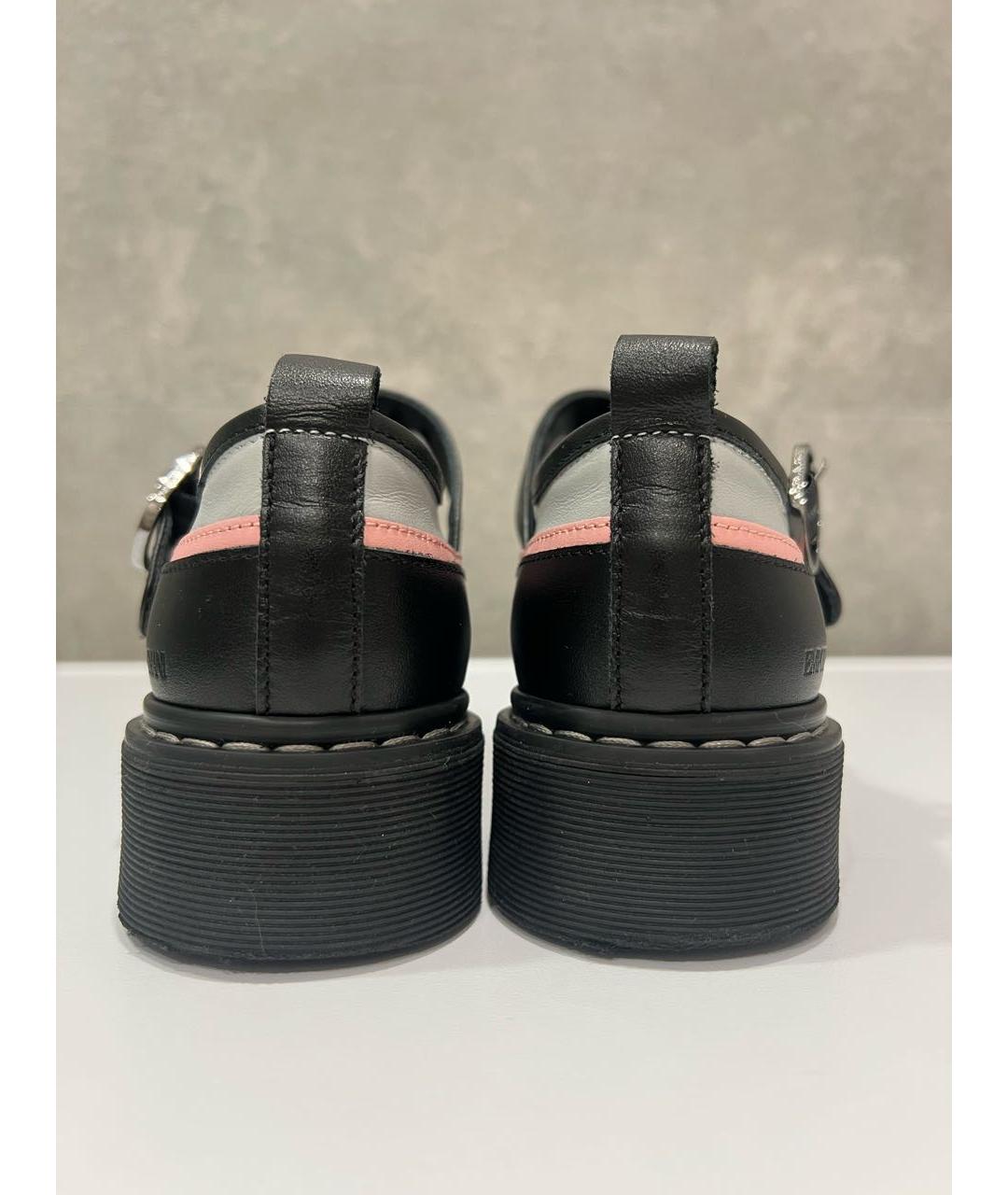 EMPORIO ARMANI Черные кожаные туфли, фото 4