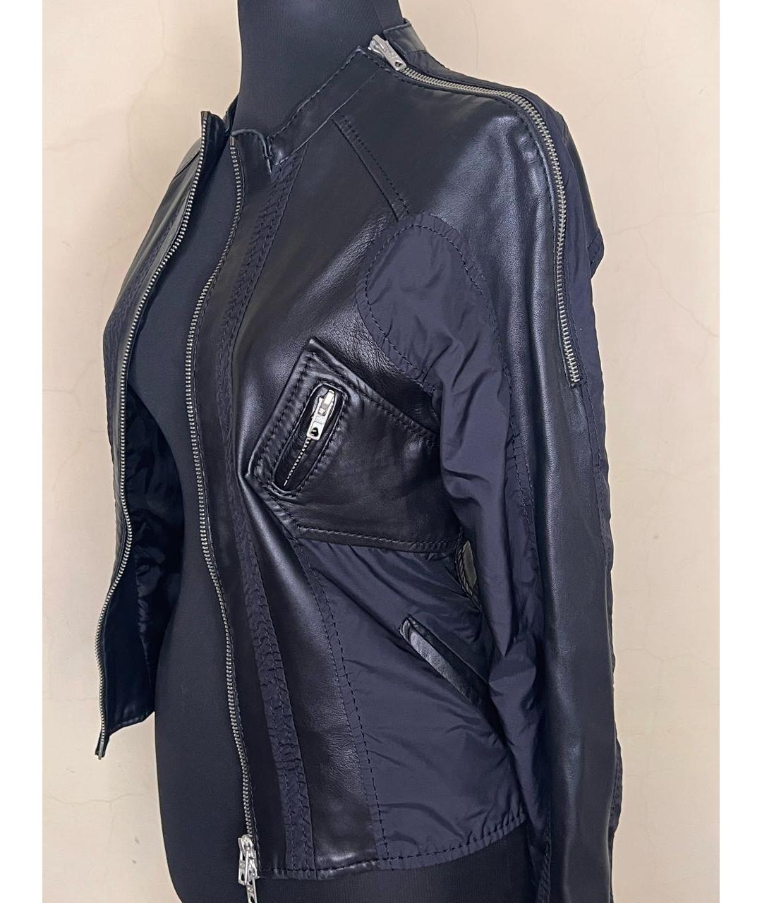 JITROIS Черный кожаный жакет/пиджак, фото 3