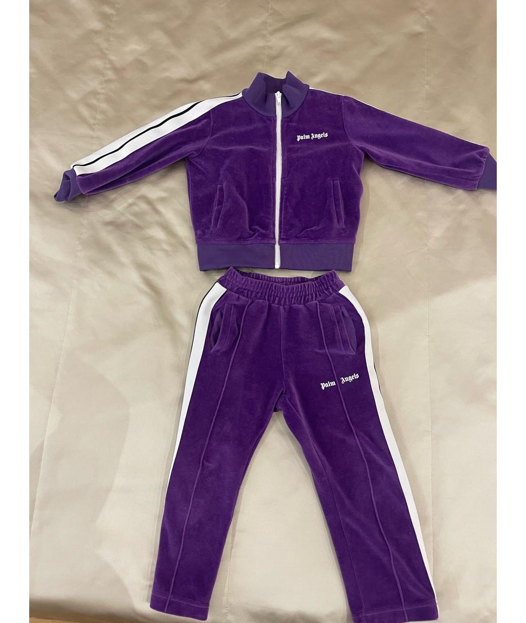 PALM ANGELS Фиолетовый хлопковый комплект, фото 5