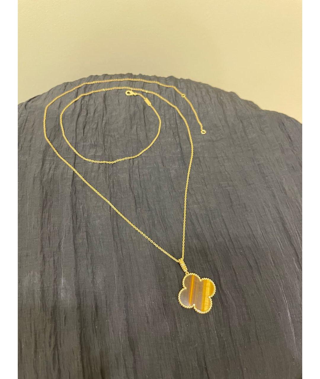 VAN CLEEF & ARPELS Коричневая подвеска из желтого золота, фото 2