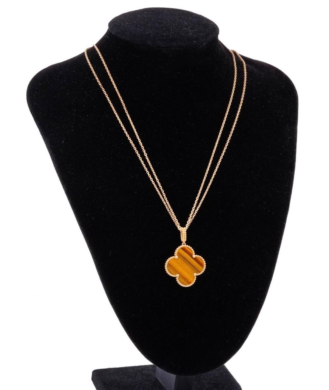 VAN CLEEF & ARPELS Коричневая подвеска из желтого золота, фото 7