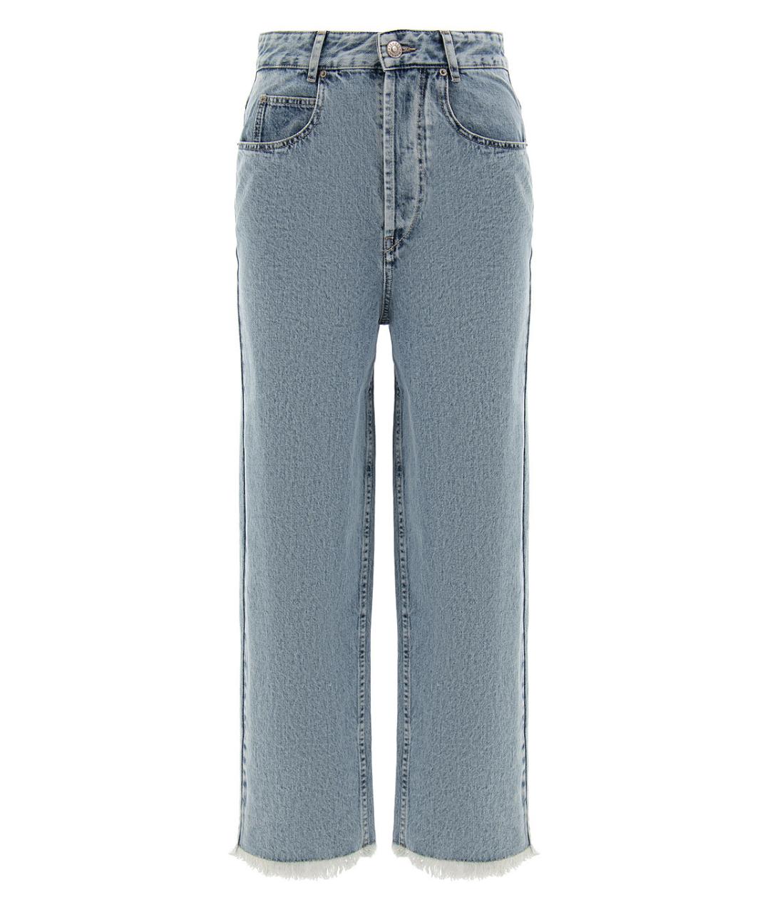 ISABEL MARANT Голубые хлопковые прямые джинсы, фото 1