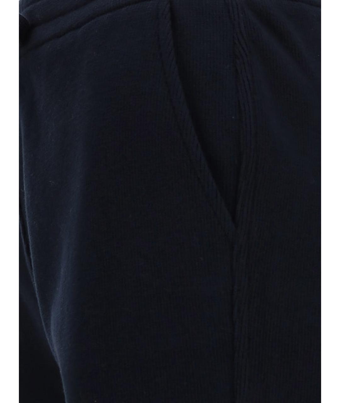 LORO PIANA Темно-синие хлопковые спортивные брюки и шорты, фото 3