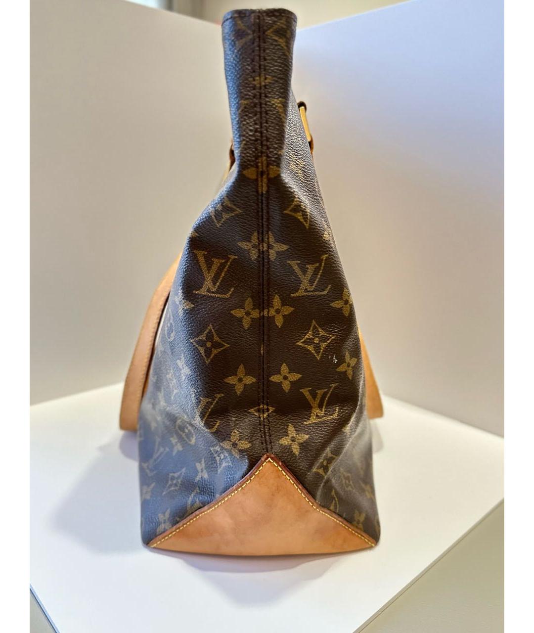 LOUIS VUITTON PRE-OWNED Коричневая сумка тоут, фото 7