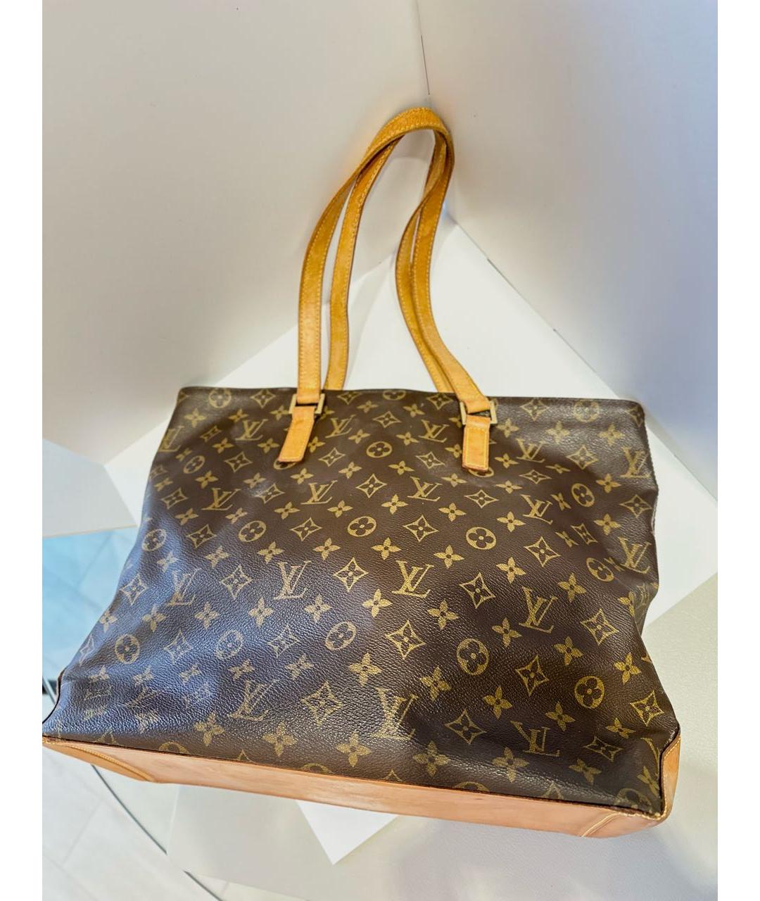 LOUIS VUITTON PRE-OWNED Коричневая сумка тоут, фото 9