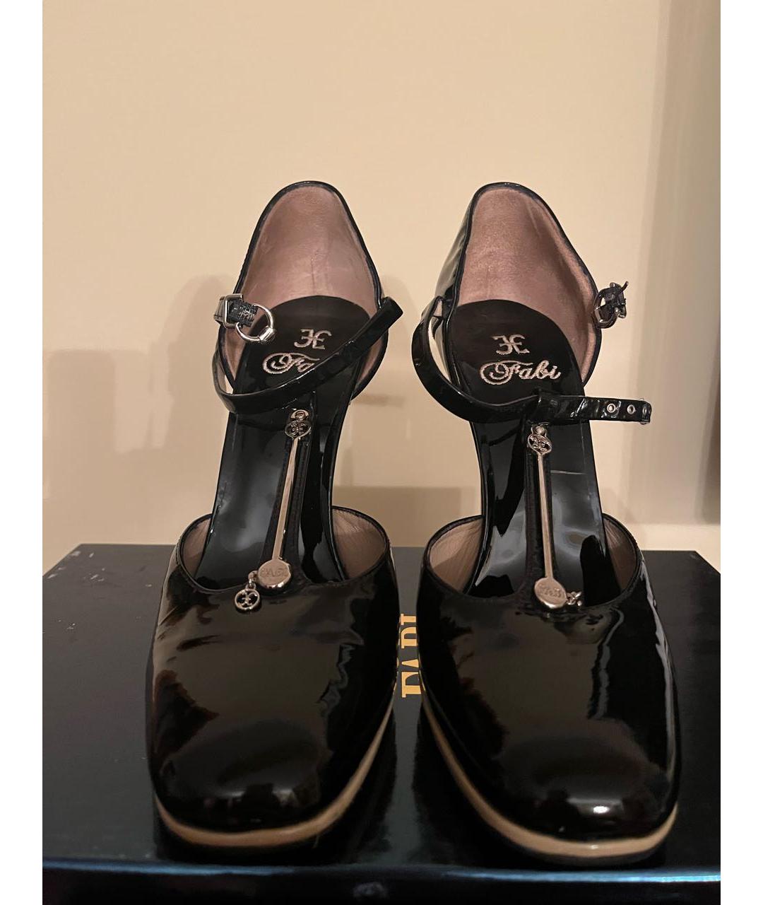 FABI Черные туфли из лакированной кожи, фото 2