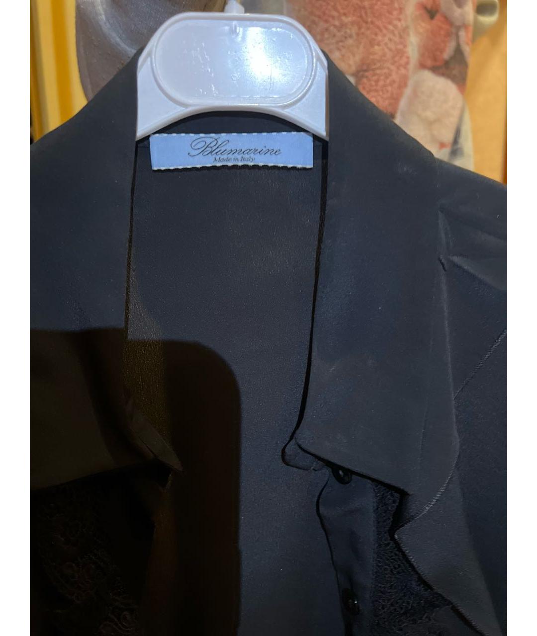 BLUMARINE Черная хлопковая блузы, фото 2