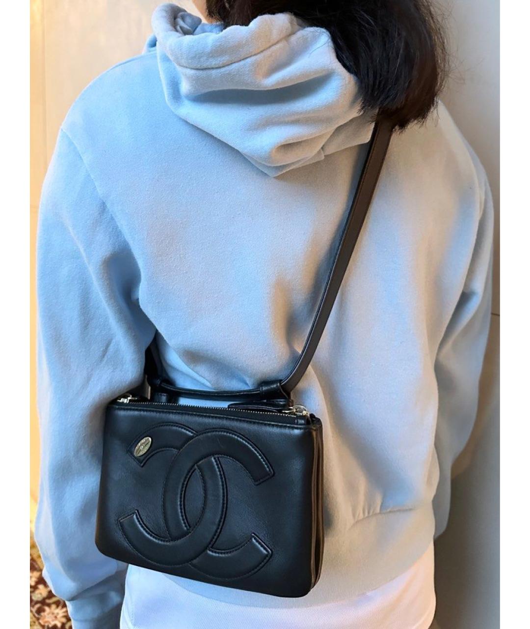 CHANEL PRE-OWNED Бирюзовая кожаная поясная сумка, фото 8