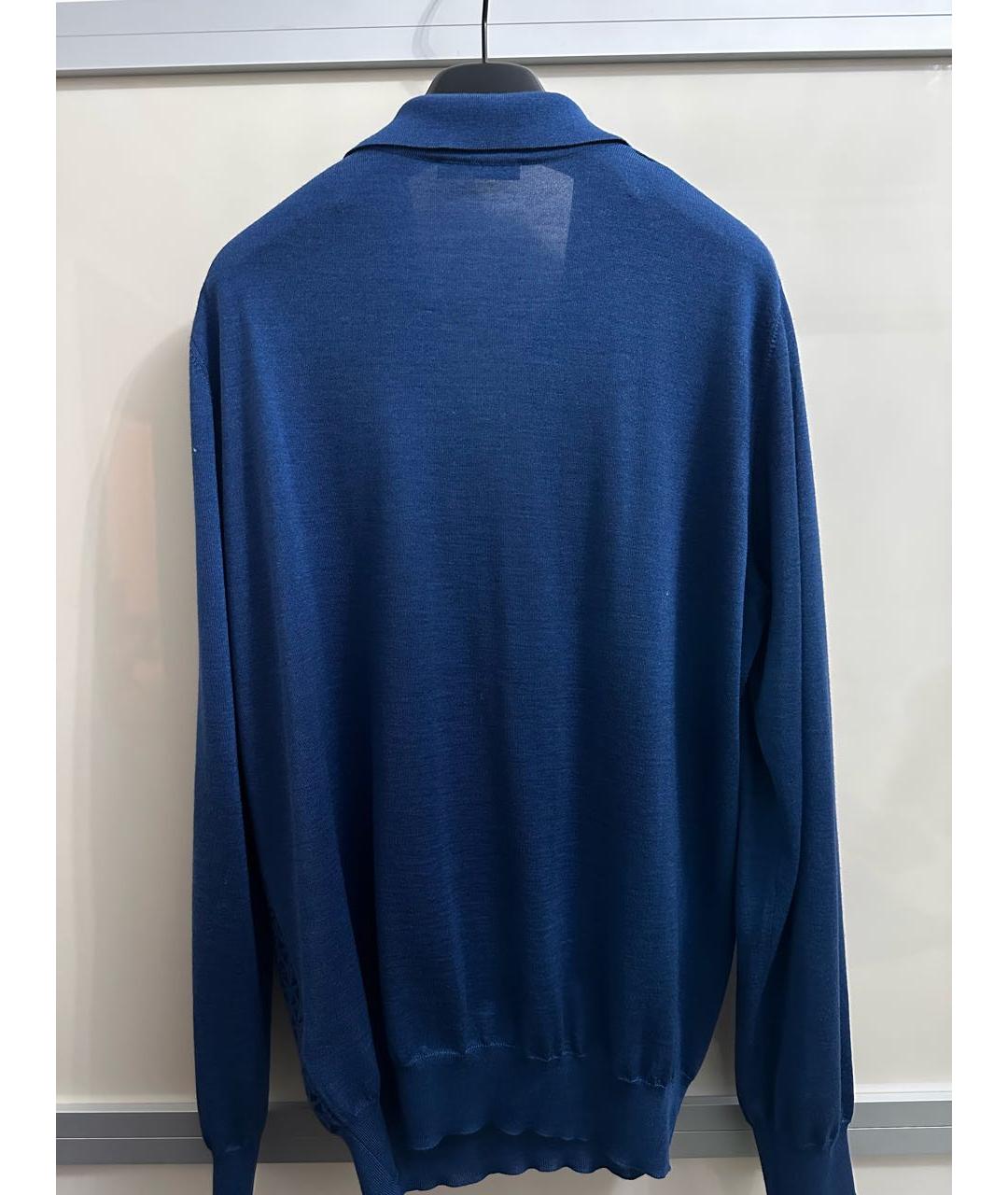 ZILLI Синий кашемировый джемпер / свитер, фото 2