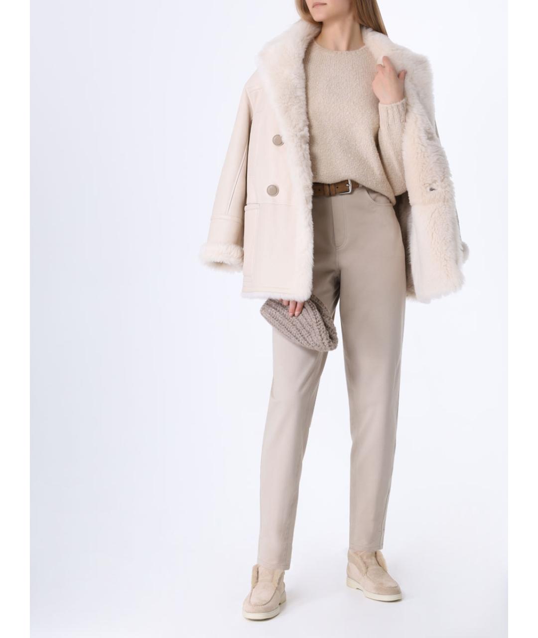 LORO PIANA Бежевый джемпер / свитер, фото 2