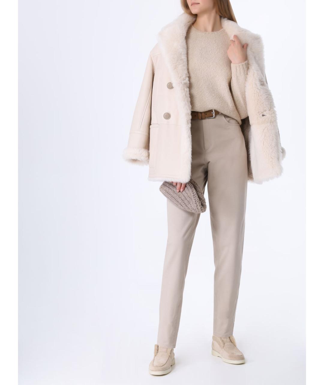 LORO PIANA Бежевый джемпер / свитер, фото 2