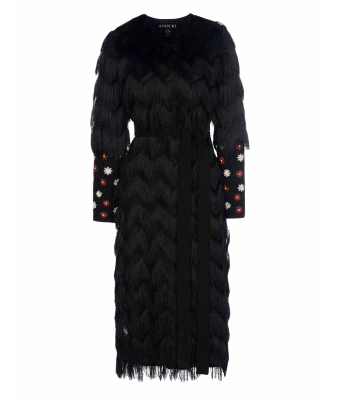 ANOUKI Черное полиэстеровое платье, фото 1