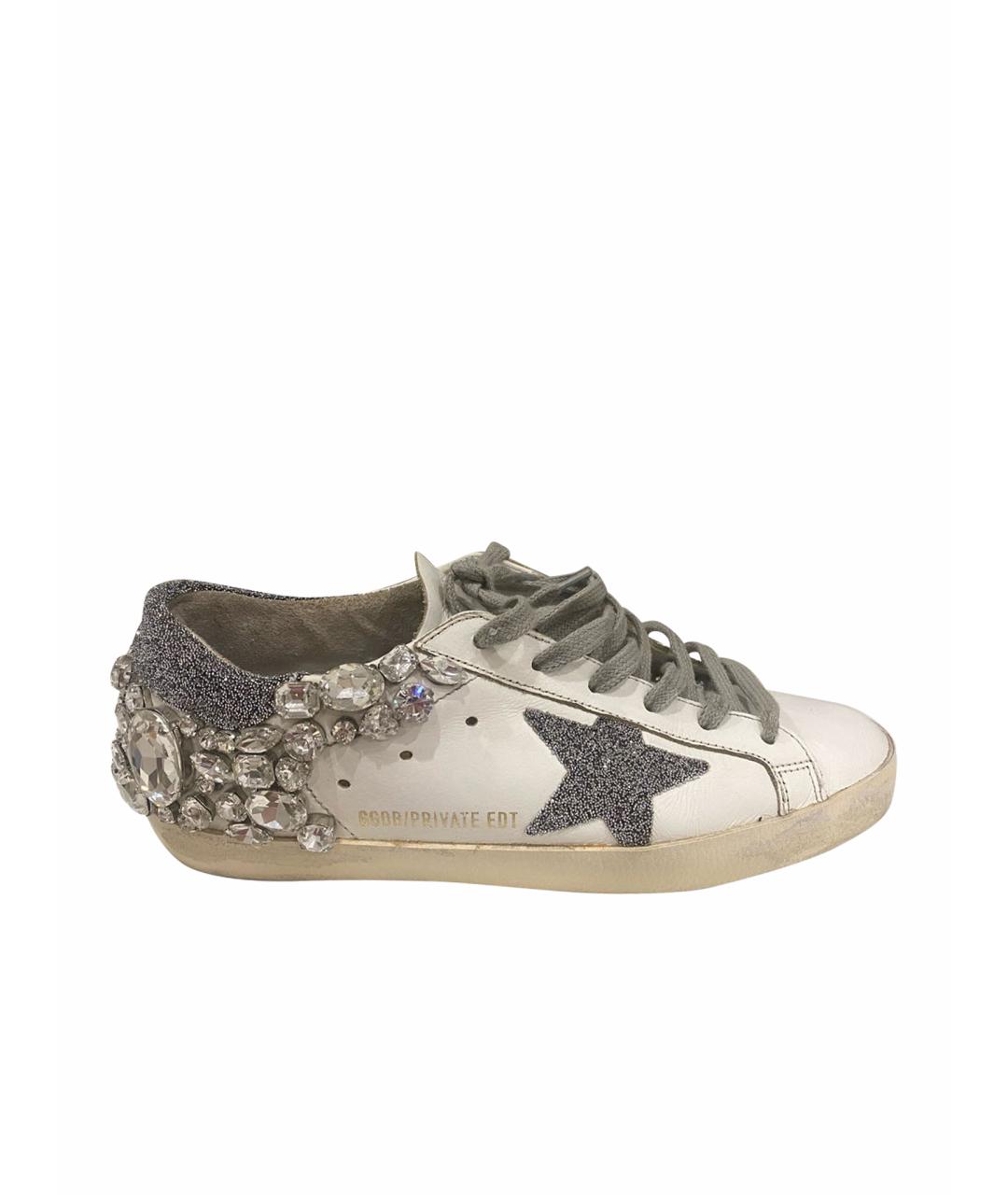 GOLDEN GOOSE DELUXE BRAND Белые кожаные кеды, фото 1