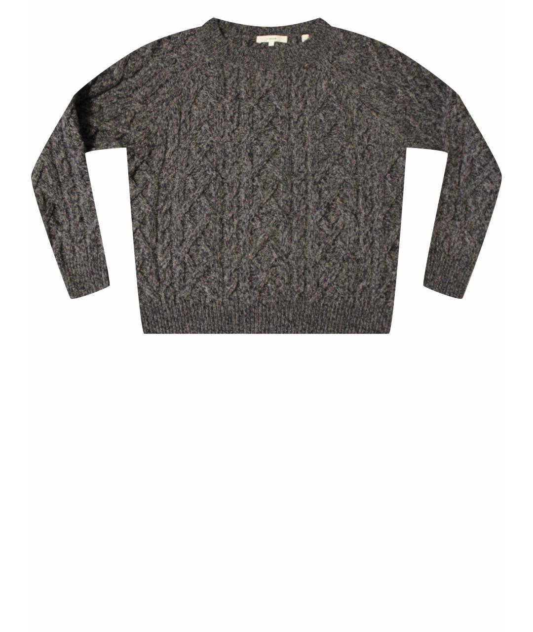 VINCE Серый шерстяной джемпер / свитер, фото 1