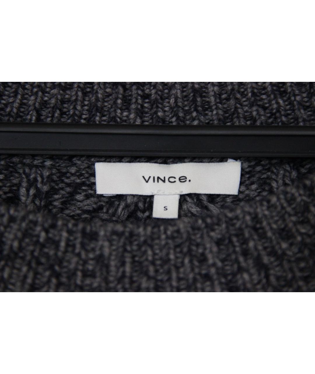 VINCE Серый шерстяной джемпер / свитер, фото 3