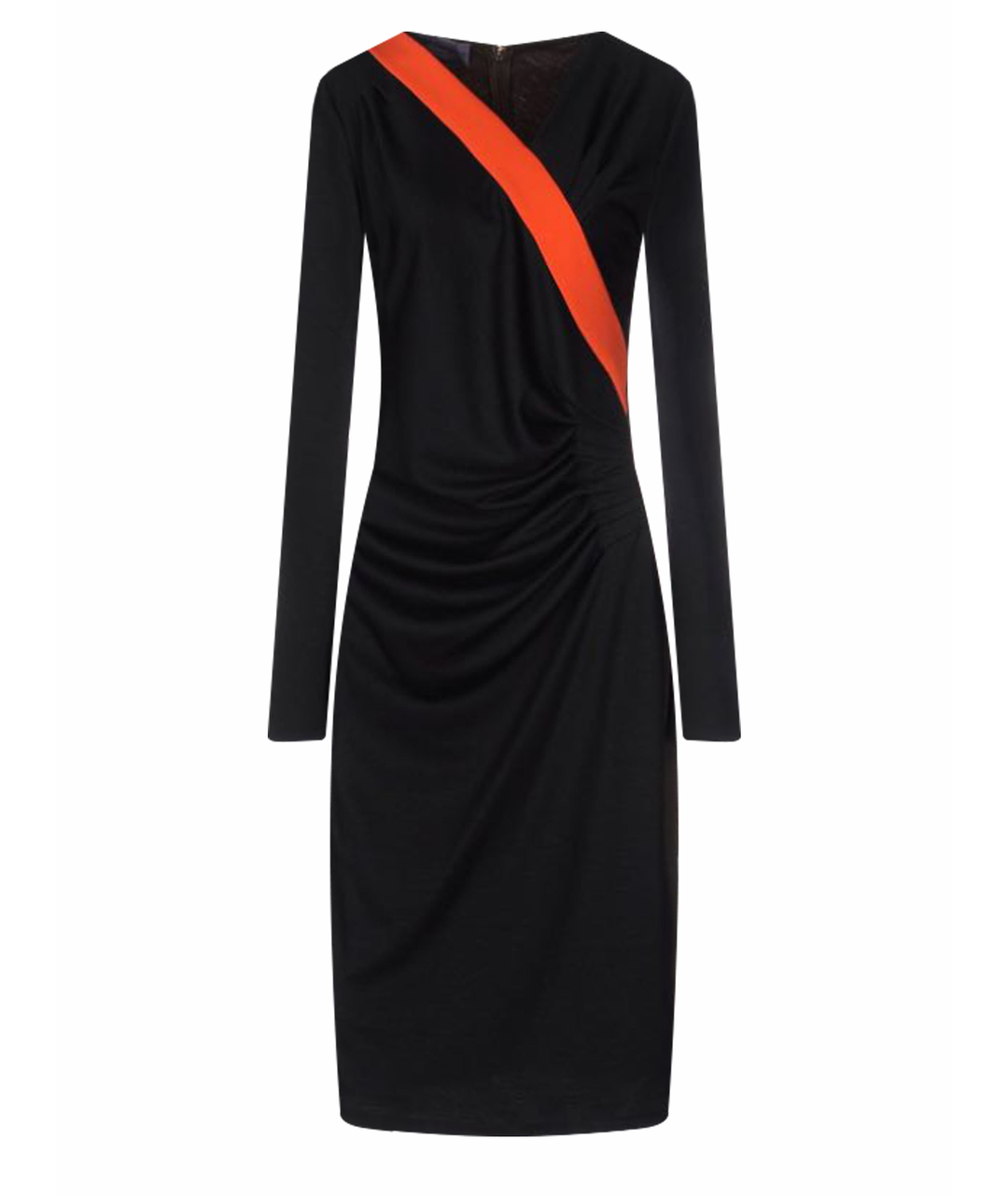 EMANUEL UNGARO Черное шерстяное платье, фото 1