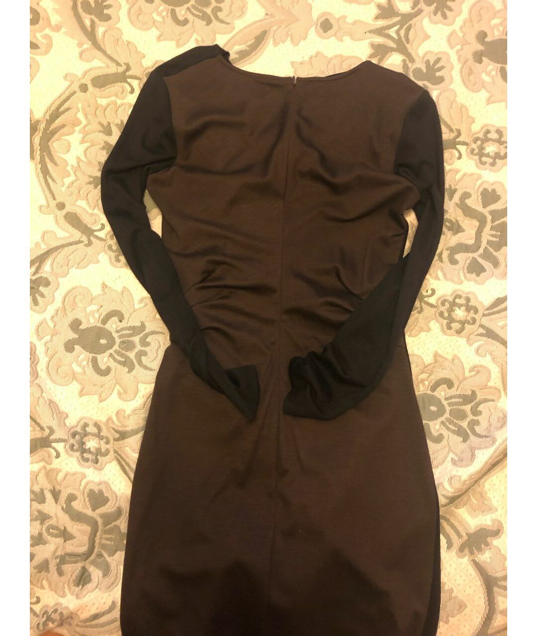 EMANUEL UNGARO Черное шерстяное платье, фото 5