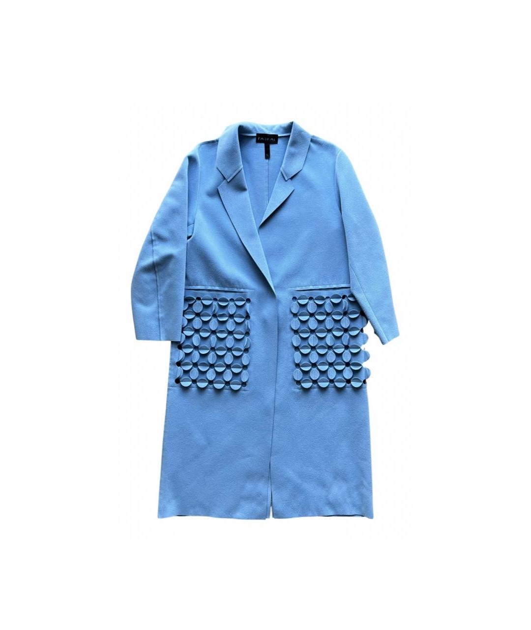 PASKAL Голубое полиэстеровое пальто, фото 7