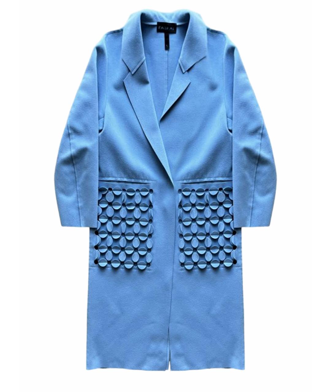 PASKAL Голубое полиэстеровое пальто, фото 1