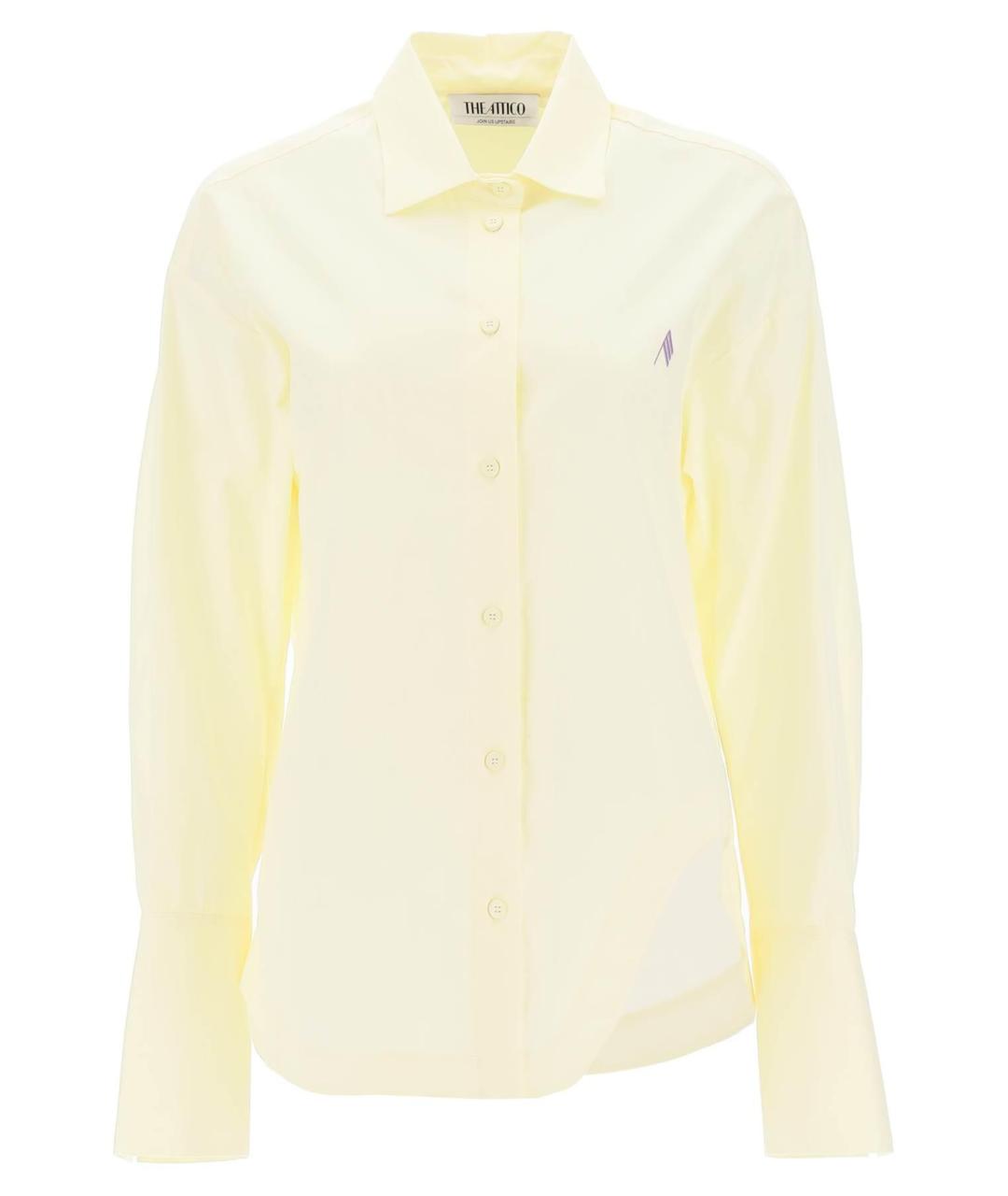 THE ATTICO Желтая хлопковая рубашка, фото 1