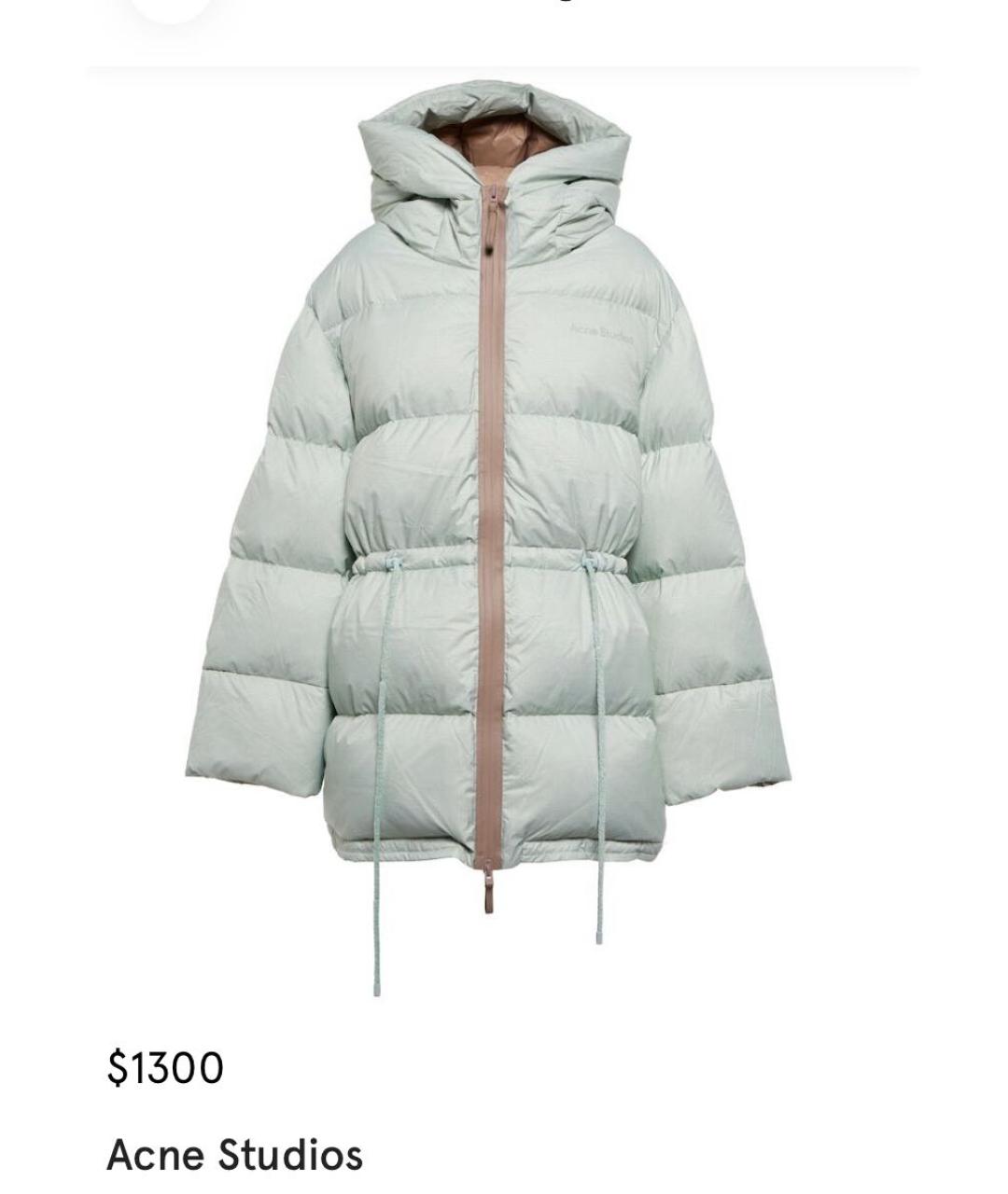 ACNE STUDIOS Голубой пуховик, фото 7
