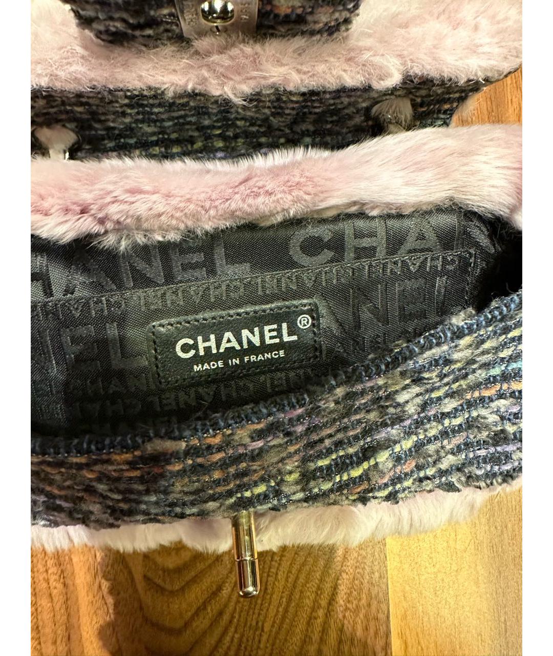 CHANEL Мульти меховая сумка через плечо, фото 4