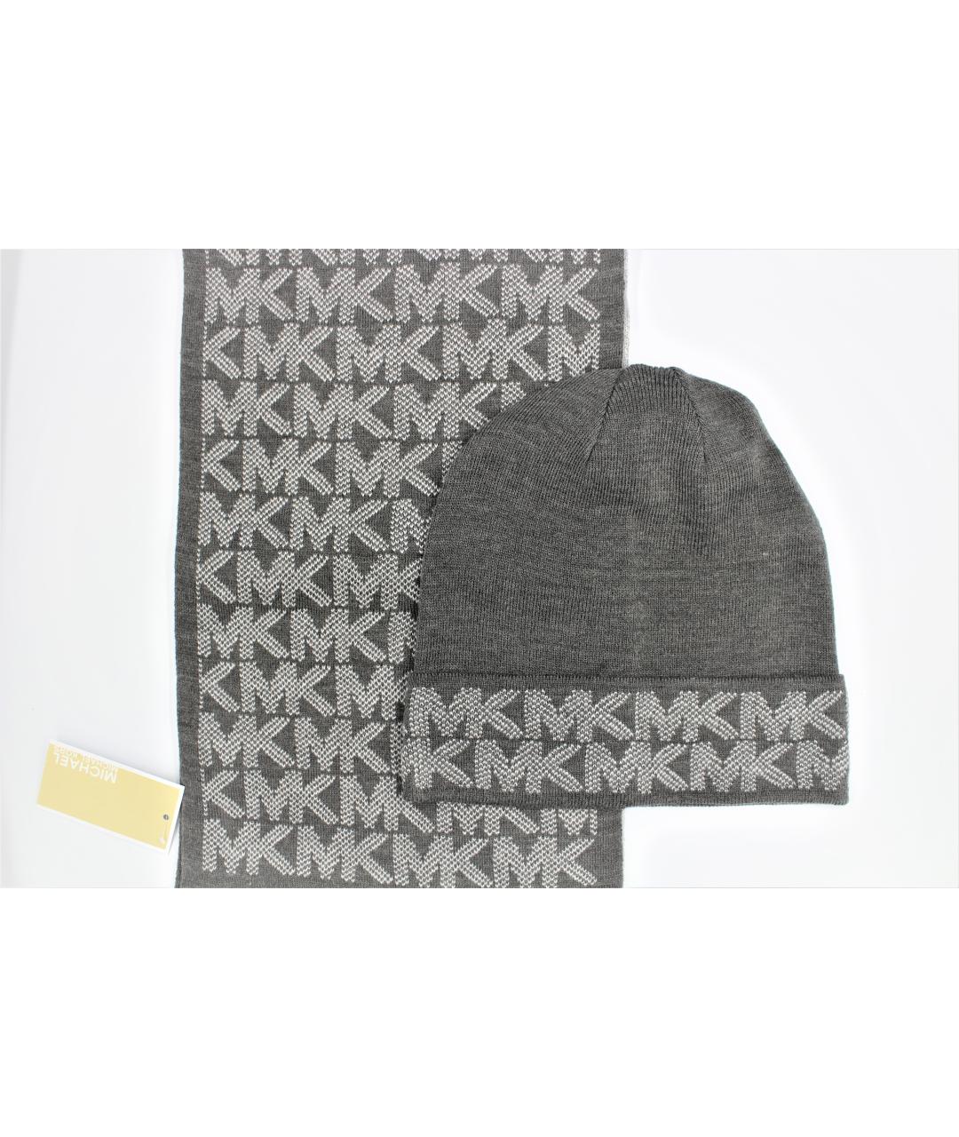 MICHAEL KORS Серая шапка, фото 9
