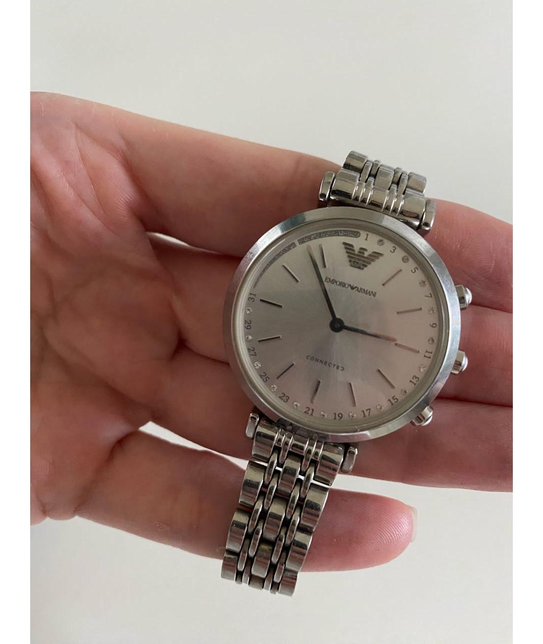 EMPORIO ARMANI Серебряные стальные часы, фото 5